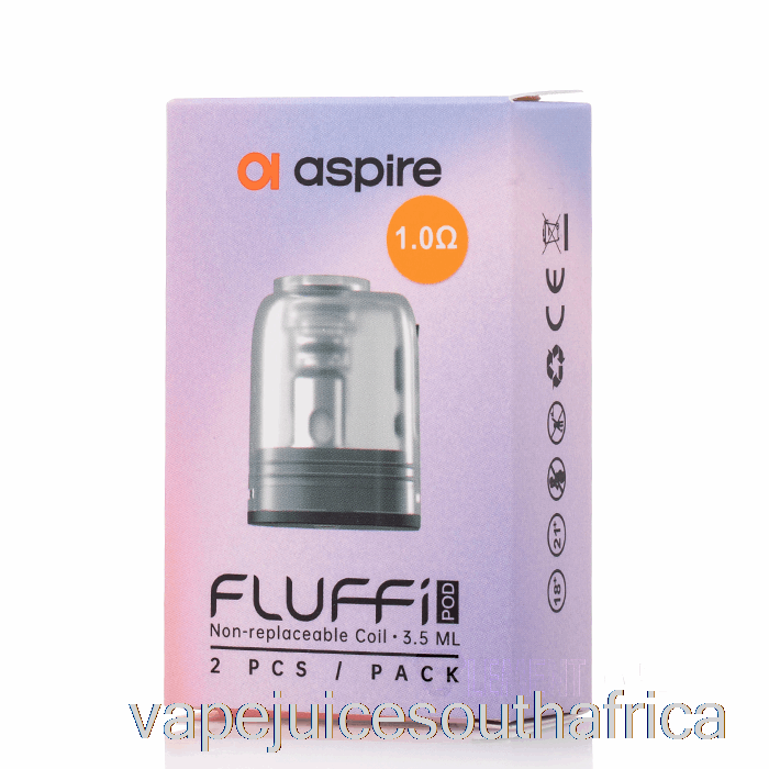 Vape Juice South Africa Aspire Fluffi Replacement Pods 1.0Ohm Fluffi Pods